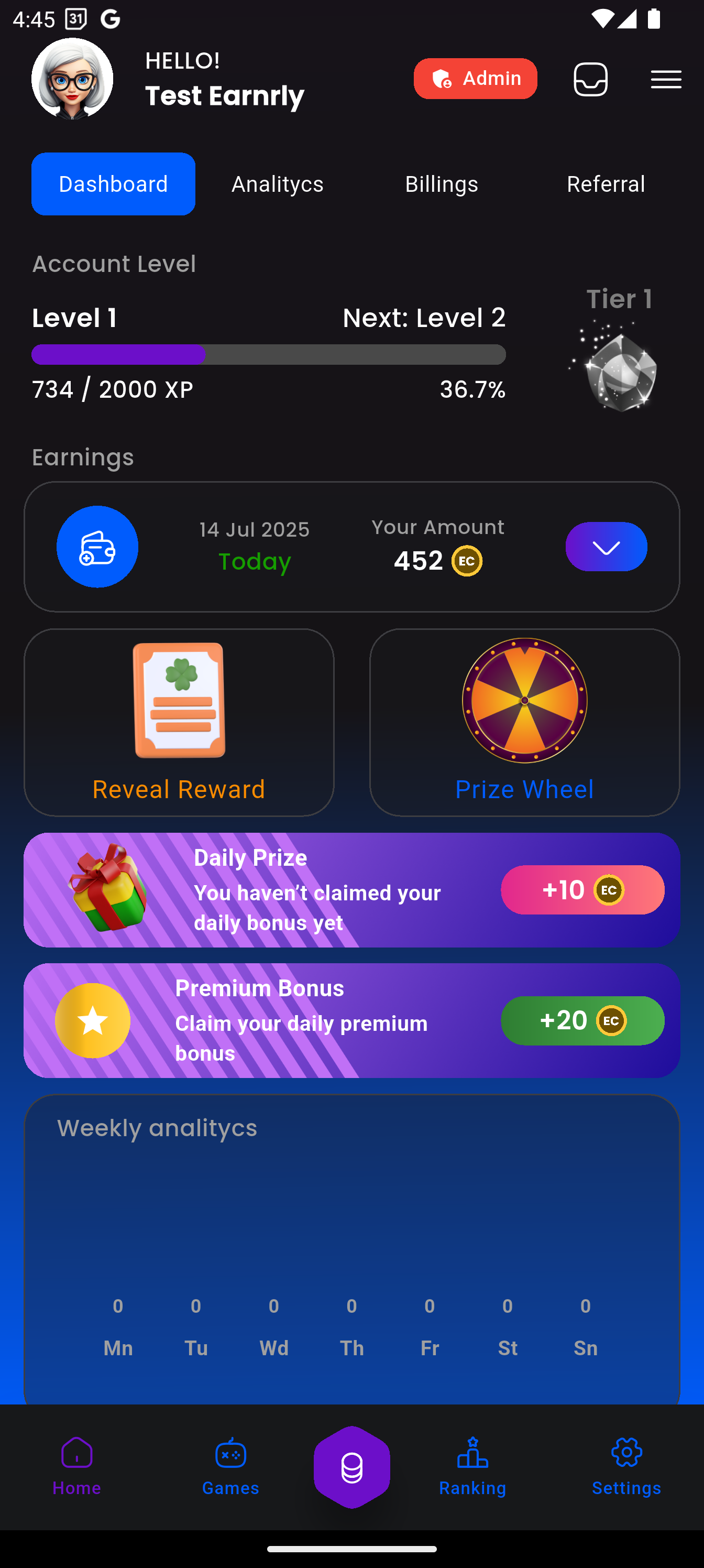 Earnrly App Screenshot